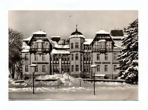 Ak Wintersportplatz Schierke Oberharz FDGB Erholungsheim Franz Mehring 1970