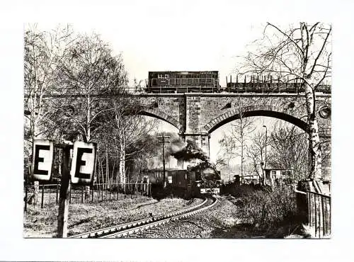 Ak Schmalspurbahn Zittau Oybin Jonsdorf Neißebrücke in Zittau 1982