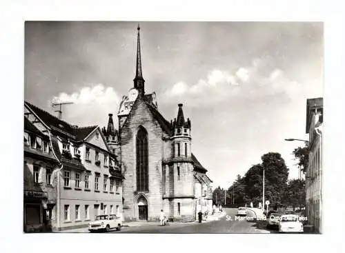 Ak Gera St Marien und Otto Dix Haus 1976