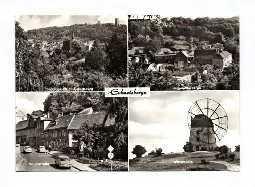 Ak Eckartsberga Windmühle Stadtansicht Jugendherberge 1975