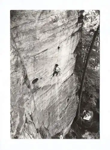 Foto Ak Sächsische Schweiz Lärmchenturm Spinne Bernd Arnold 1988