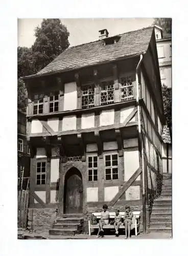 Foto Ak Luftkurort Stolberg Harz Ältestes Haus der Stadt jetzt Heimatmuseum 1974