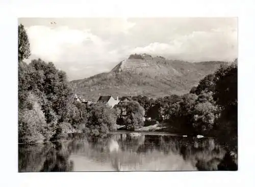 Ak Jena Blick von der Paradiesbrücke zum Jenzig 1977