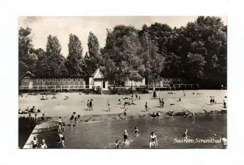 Ak Saarow Strandbad 1959 Stempel Diensdorf über Fürstenwalde