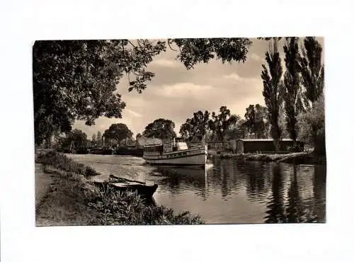 Ak Genthin Am Elbe Havel Kanal 1959 Boot Westerland