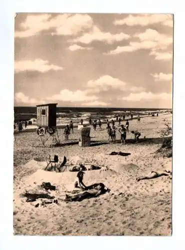 Ak Markgrafenheide Menschen Am Strand 1975