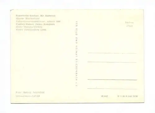 Ak Panschwitz Kuckau Kreis Kamenz Kloster Marienstern 1963