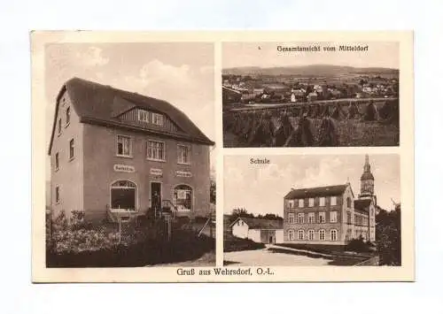Ak Gruß aus Wehrsdorf Gesamtansicht vom Mitteldorf 1939