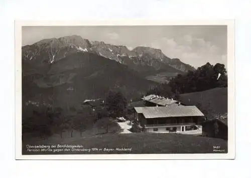 Ak Obersalzberg bei Berchtesgaden Pension Moritz Hoch Gebirgs Kurhaus