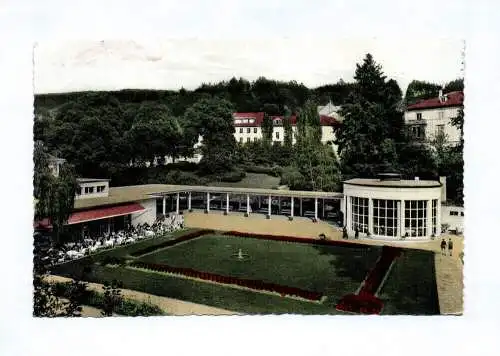 Ak BAA Schwalbach Kurcafe und Weinbrunnen 1955