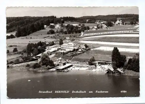 Ak Strandbad Bernold Drobollach am Faakersee Österreich