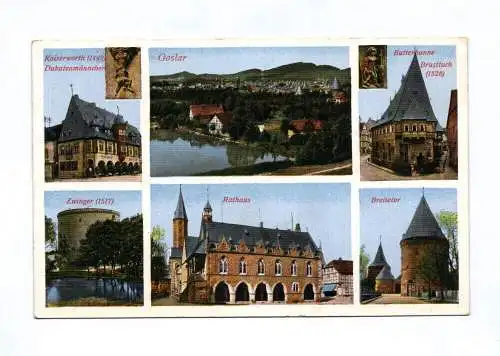Ak Goslar Rathaus Zwinger Breitetor 1940 Feldpost