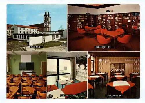 Ak Landvolkshochschule Niederalteich Bibliothek Speisesaal Lehrsaal