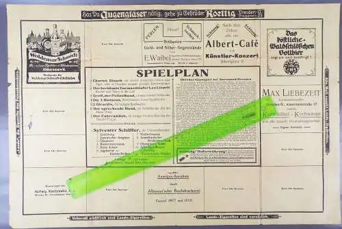 Sarrasani Spielplan Zirkus Dresden Circus um 1910