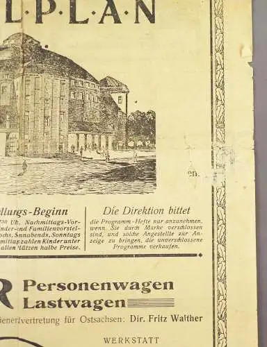 Sarrasani Spielplan Zirkus Dresden Circus um 1910
