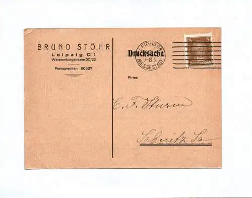 Drucksache 1927 Bruno Stöhr Leipzig
