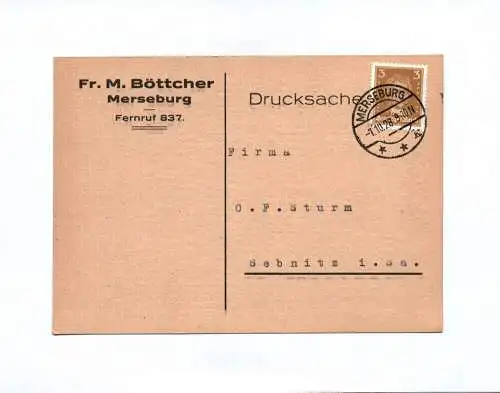 Drucksache 1928 Fr M Böttcher Merseburg