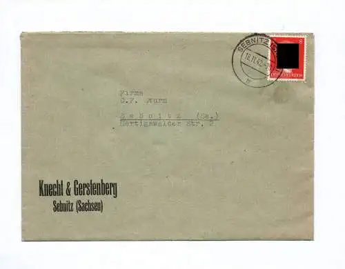 Brief Knecht und Gerstenberg Sebnitz Sachsen 1942