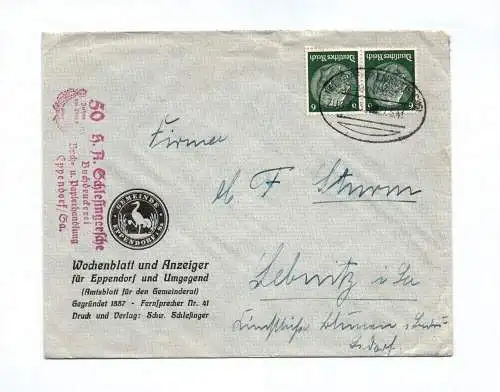 Brief Wochenblatt und Anzeiger Eppendorf 1941