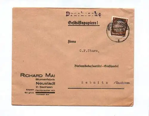 Geschäftspapiere Richard Mai Blumenfabrik Sachsen 1942