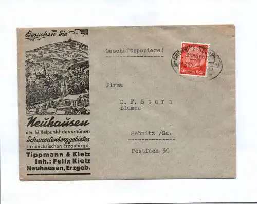 Brief Neuhausen Tippmann und Kietz 1940