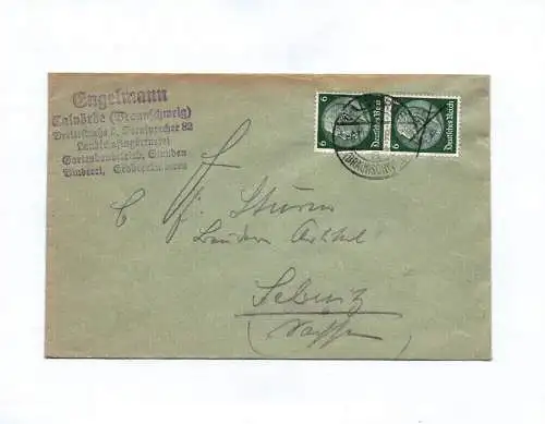 Brief Engelmann Calvörde Braunschweig Landschaftsgärtnerei DR