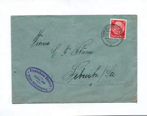 Brief Blumenhaus Hänisch Schwarzenberg 1941