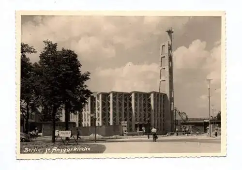 Foto Ak Berlin Katholische St. Ansgarkirche 1957