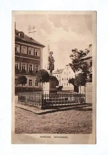 Ak Hainichen Gellertdenkmal Sachsen