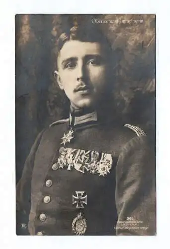 Sanke Ak Oberleutnant Immelmann 1910