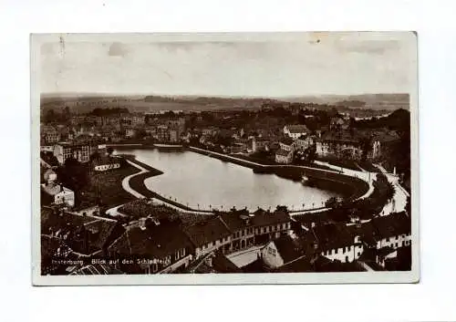 Ak Insterburg Blick auf den Schloßteich 1934 Tschernjachowsk Russland