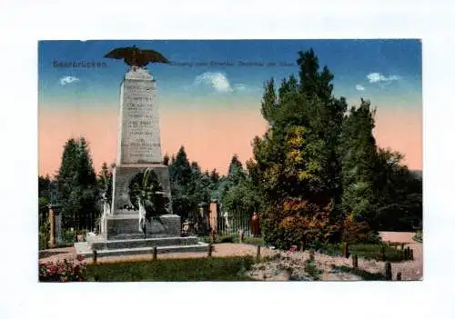 Ak Saarbrücken Eingang zum Ehrental Denkmal der 53er 1917