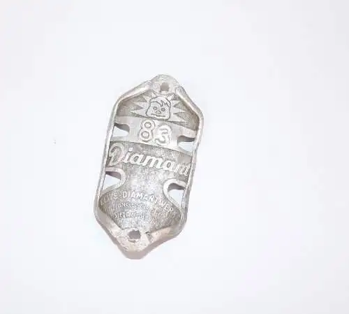 Altes Diamant 83Steuerkopfschild Oldtimer Fahrrad bicycle Emblem