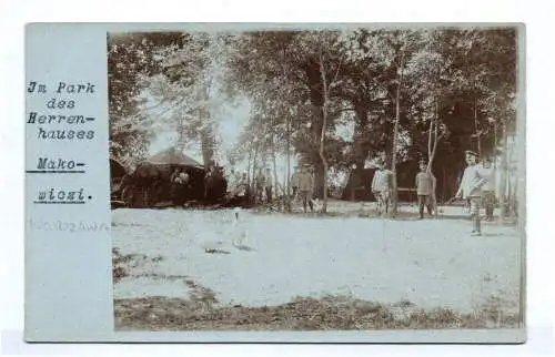 Foto Ak Soldaten Lager Makowiczi Warszawa 1 Wk Polen