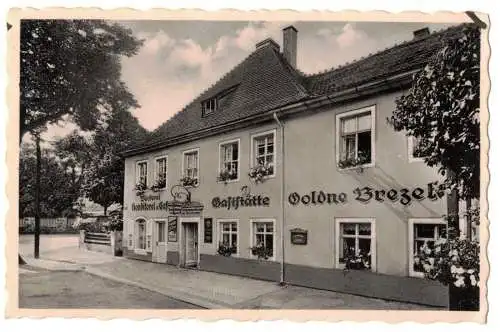 Ak Gaststätte Goldene Brezel Moritzburg 1930er