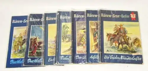 Bären - Lese - Hefte von Nr 1 bis Nr 7 komplett DDR Abenteuer Romane Hefte !