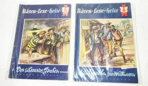 Bären - Lese - Hefte von Nr 1 bis Nr 7 komplett DDR Abenteuer Romane Hefte !