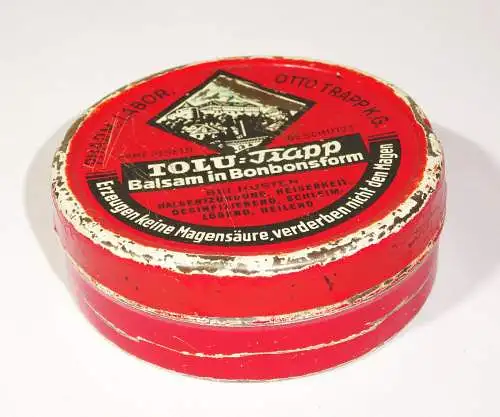 Old Blechdose Tolu Trapp Bonbons Vintage tin box Sammler 