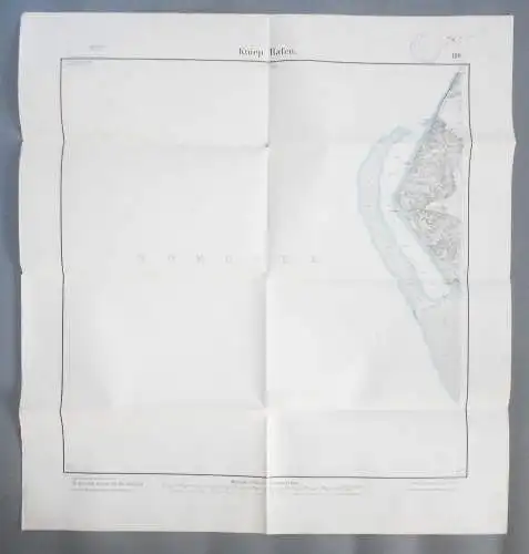 Landkarte Kniep - Hafen Nordsee 6 IR 12 Kompanie 1923 (L