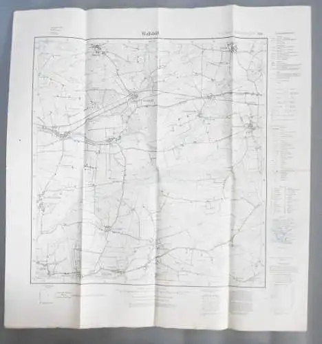 Landkarte Wallsbüll 1926 Handewitt Kl.Wiehe Meßtischblatt 164(L