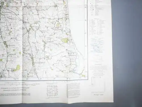 Landkarte Gelting 1926 Hasselberg Düttebüll Nieby Ohrfeld Meßtischblatt 168 (L