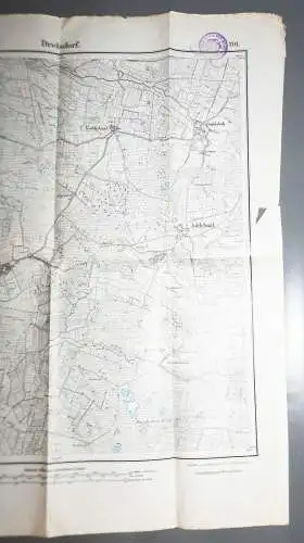 Landkarte Drelsdorf 1919 Goldebel Joldehund 6 Infanterie Regiment 12 Kompanie (L