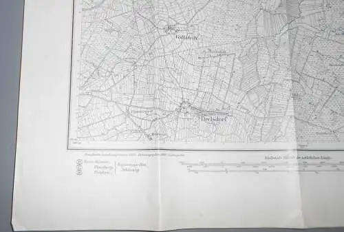 Landkarte Drelsdorf 1919 Goldebel Joldehund 6 Infanterie Regiment 12 Kompanie (L