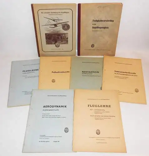 DDR GST Segelflugausbildung Sport Segelflieger Fluglehre Fallschirmkunde Lot