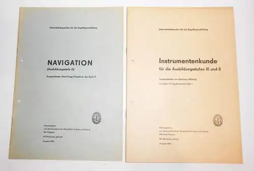 DDR GST Segelflugausbildung Sport Segelflieger Fluglehre Fallschirmkunde Lot