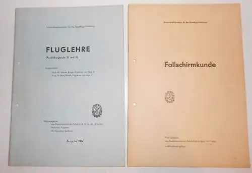 DDR GST Segelflugausbildung Sport Segelflieger Fluglehre Fallschirmkunde Lot