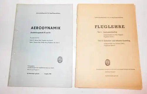 DDR GST Segelflugausbildung Sport Segelflieger Fluglehre Fallschirmkunde Lot