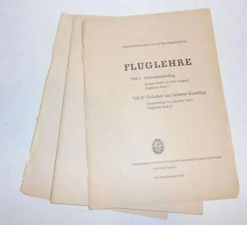 DDR GST Segelflugausbildung Sport Segelflieger Fluglehre Fallschirmkunde Lot