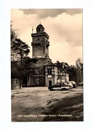 DDR Ak Bad Schmiedeberg Dübener Heide Aussichtsturm 1962