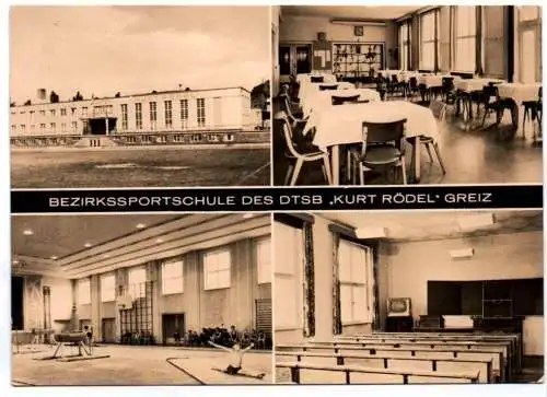 DDR Ak Bezirkssportschule des DTSB Kurt Rödel Greiz 1971